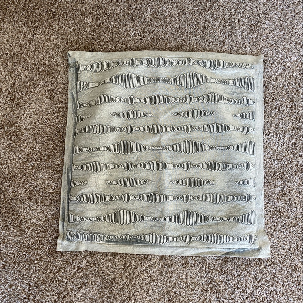 Stonewashed Seafoam Green/Gray pillow cover